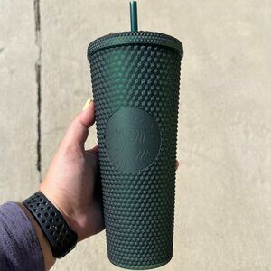 Starbucks Venti Soft-Matte Studded Green Tumbler Cold Cup - NWT